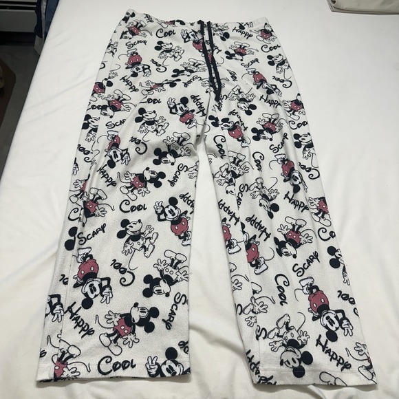 Disney Mickey Mouse Pajama Pants Lounge Sleepwear Adult Large - Picture 3 of 9